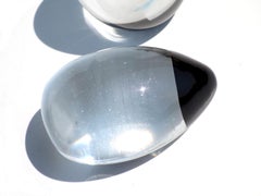 1970s by Renato Toso Murano Glass Pair of Stone Paperweights