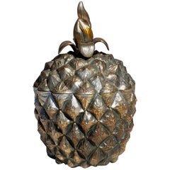 Retro 1970s by Roberta Wood Italian Design Metal Pineapple Ice Bucket