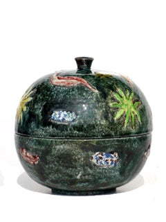 1970s by Tassinari Faenza Italian Pottery Ceramic Box