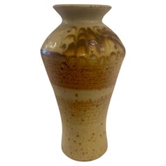 Vintage 1970's California Pottery Flower Vase Glazed