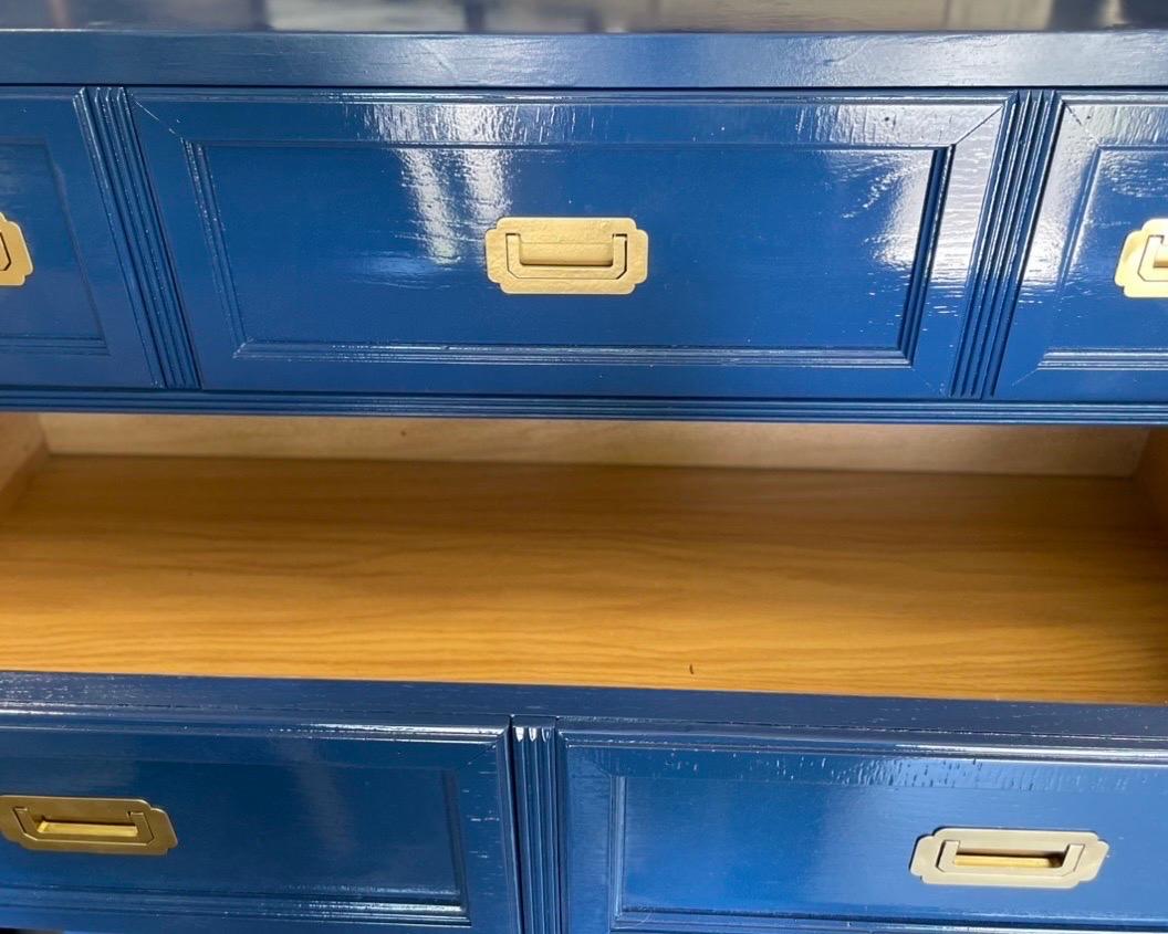 1970’s Campaign Dresser Newly Lacquered in Hague Blue 4