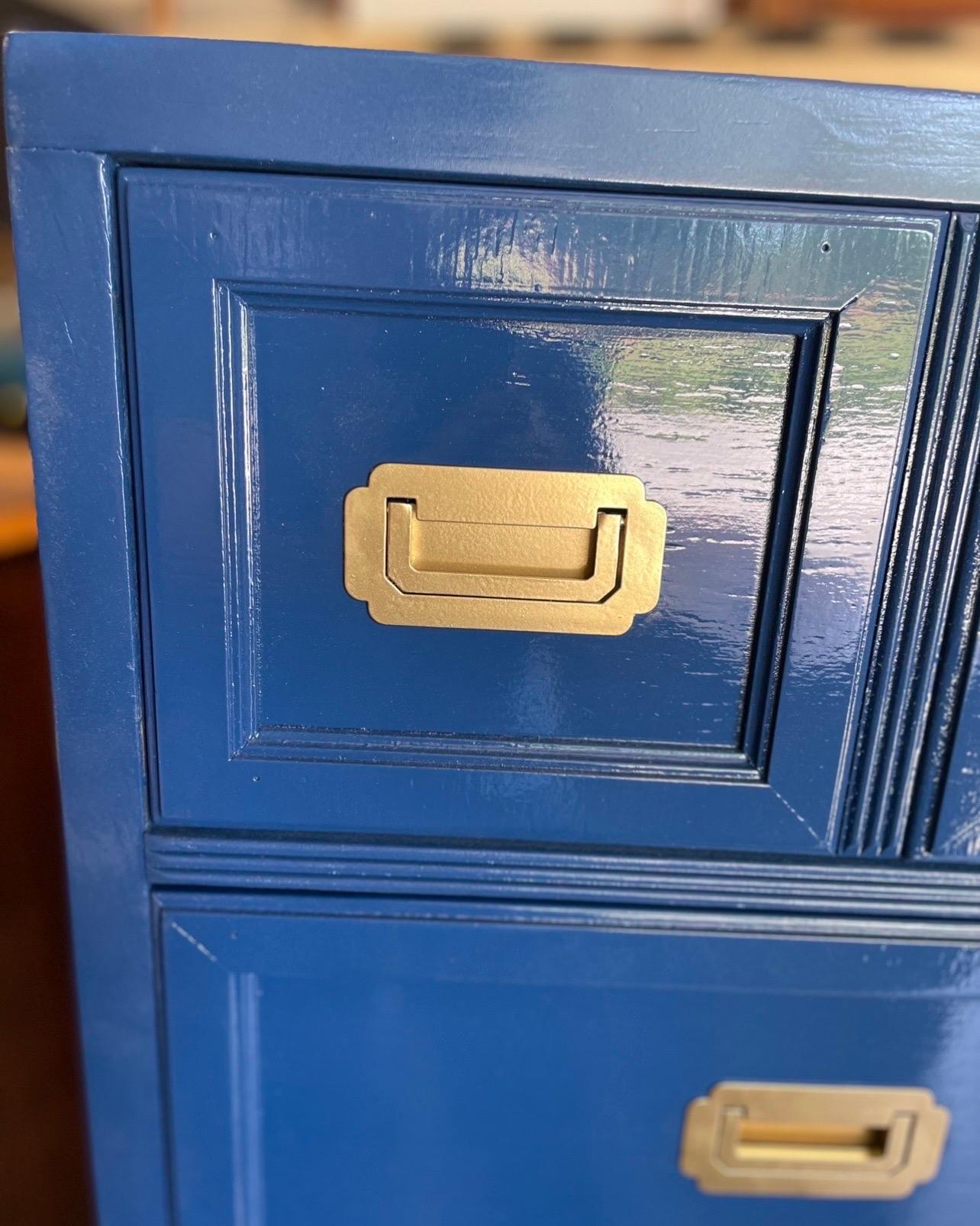 1970’s Campaign Dresser Newly Lacquered in Hague Blue 5