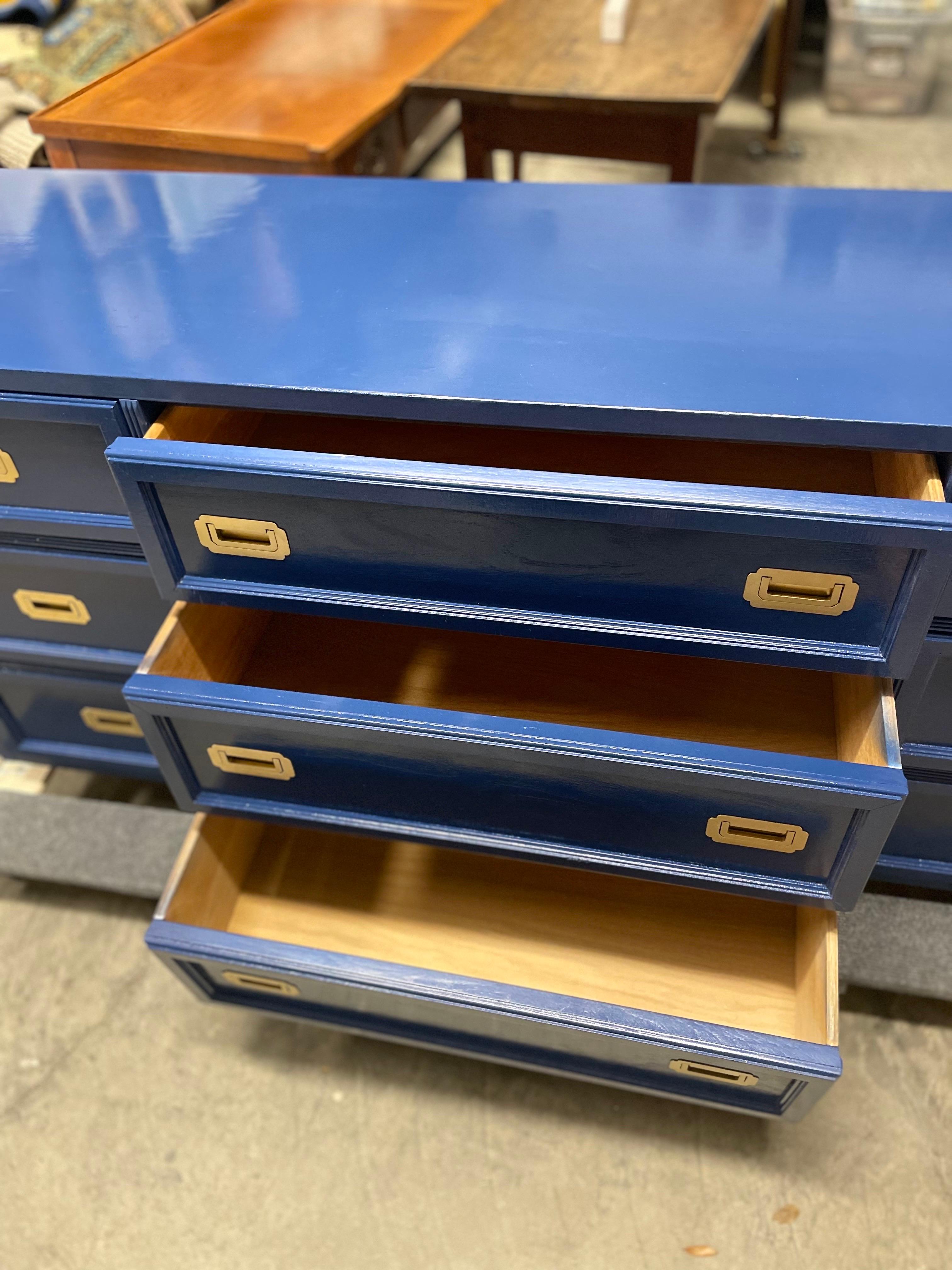 1970’s Campaign Dresser Newly Lacquered in Hague Blue 5