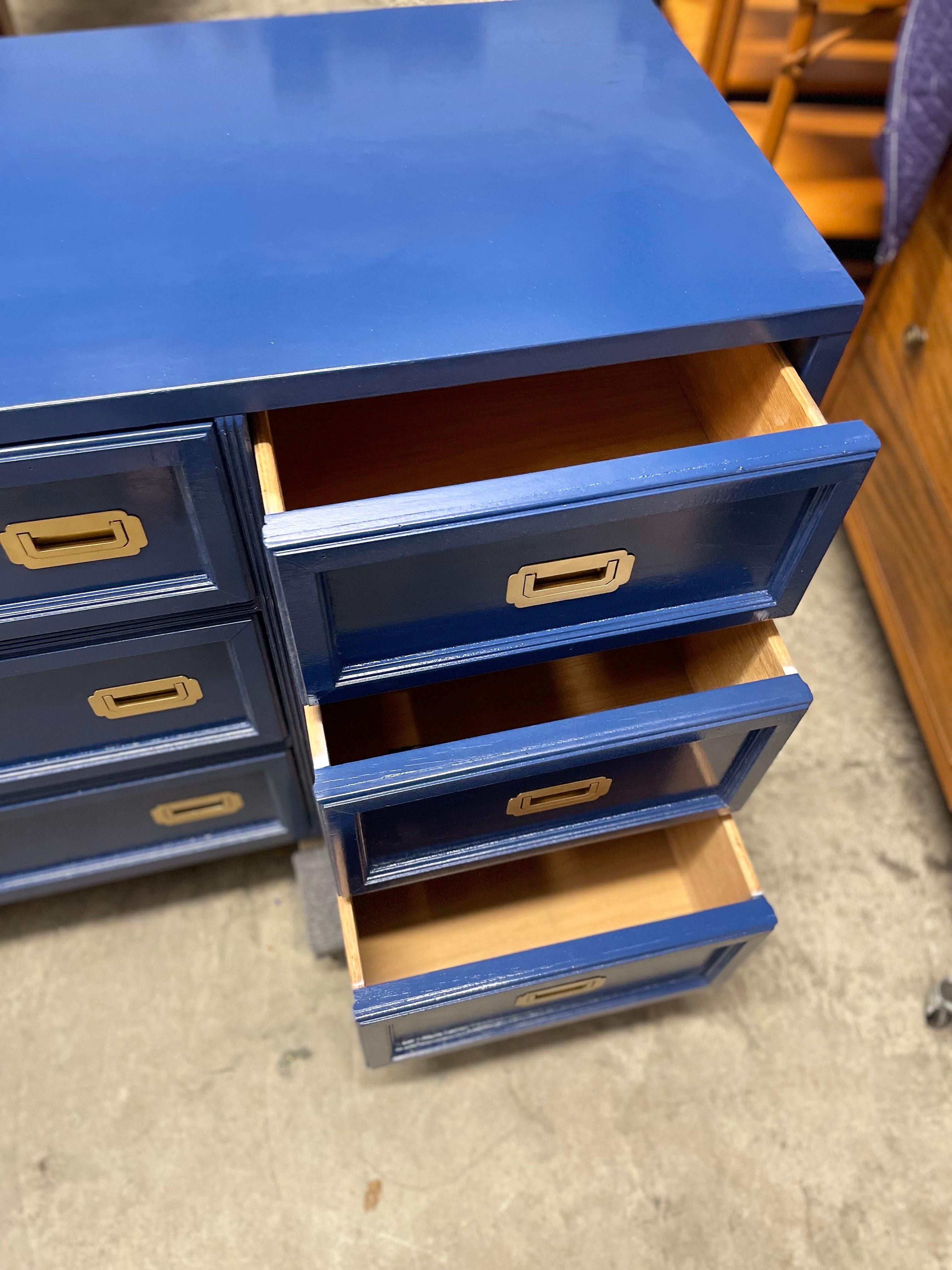 1970’s Campaign Dresser Newly Lacquered in Hague Blue 7