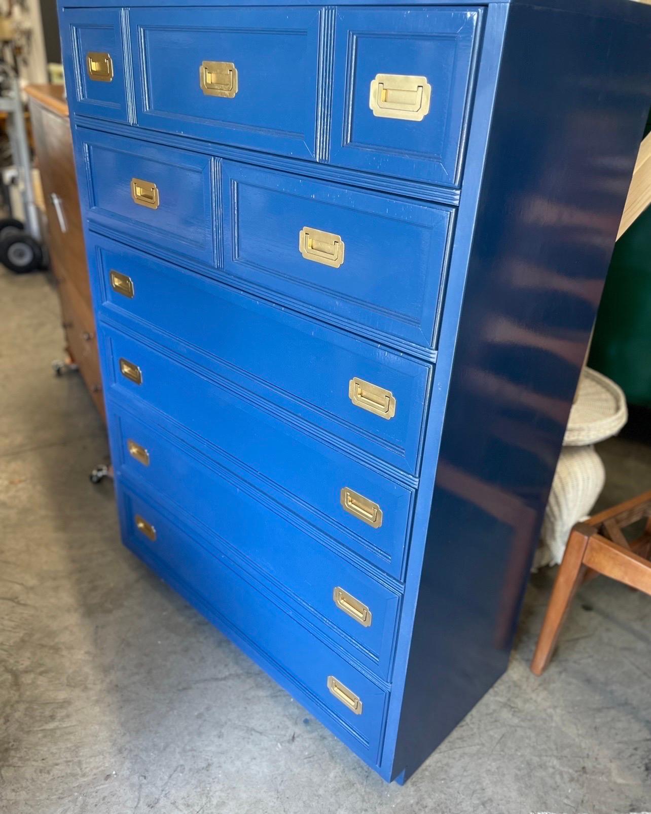1970’s Campaign Dresser Newly Lacquered in Hague Blue 2