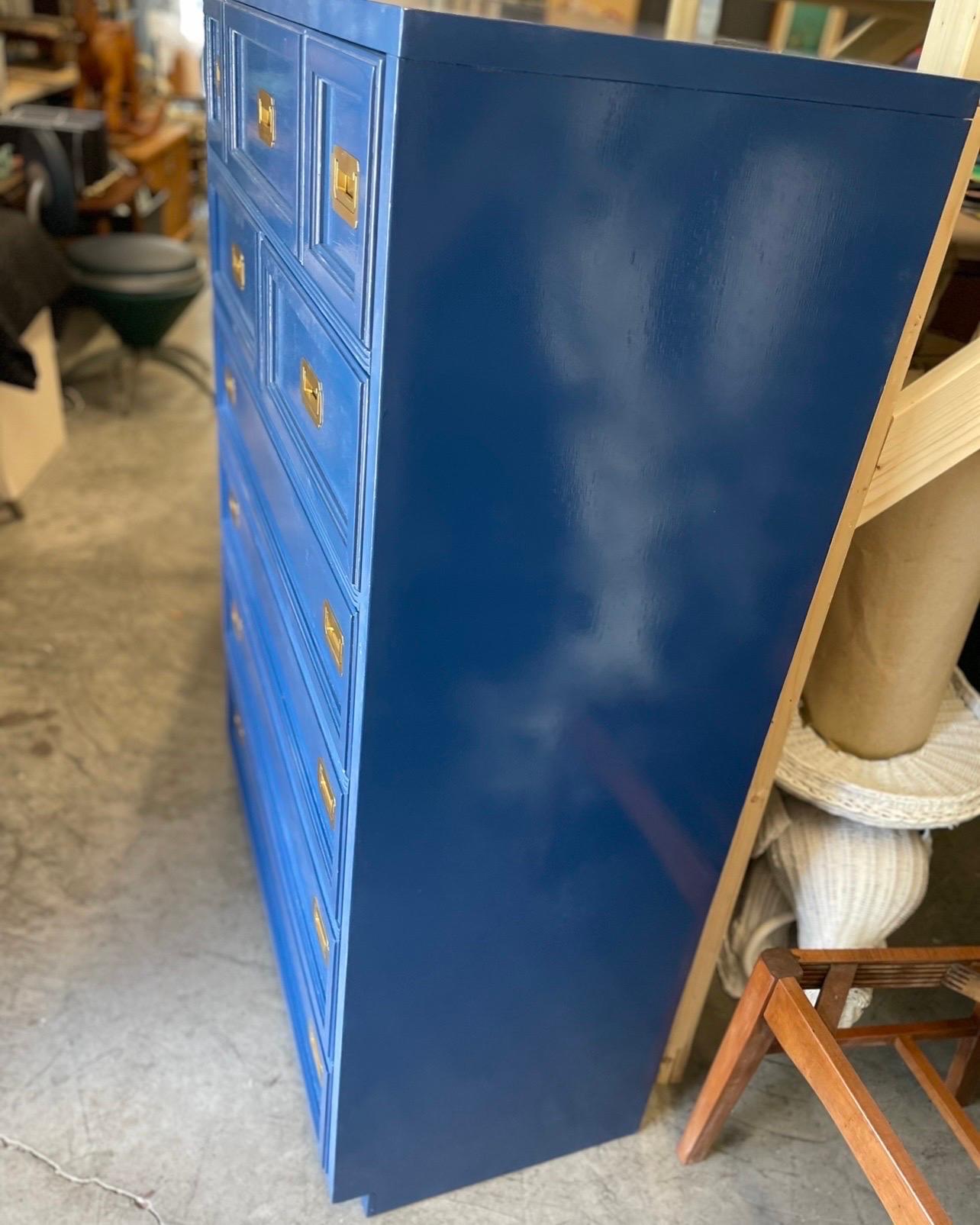 1970’s Campaign Dresser Newly Lacquered in Hague Blue 3