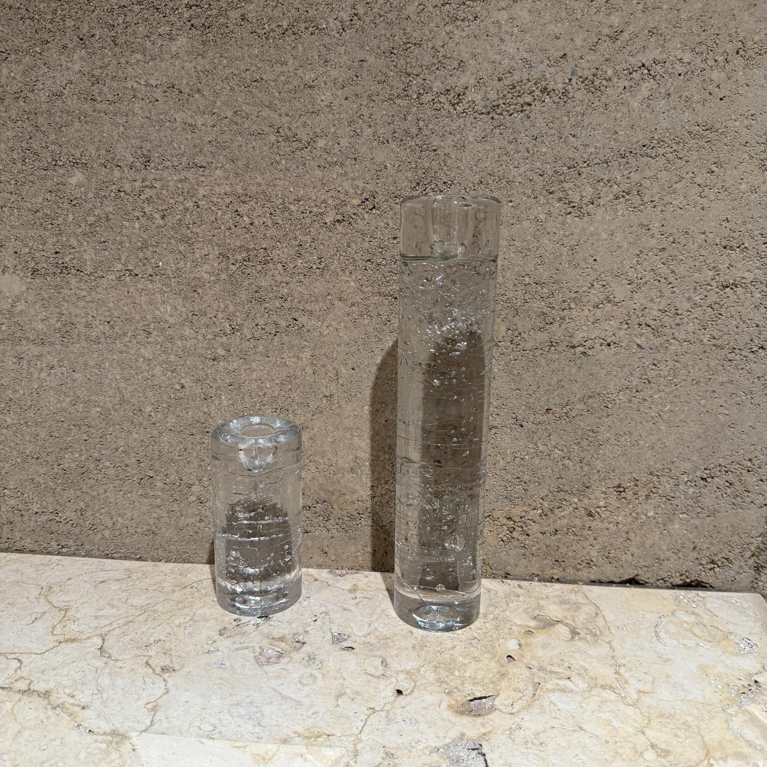 Portacandele anni '70 Arkipelago Round Ice Glass Timo Sarpaneva Iittala Finlandia in vendita 4