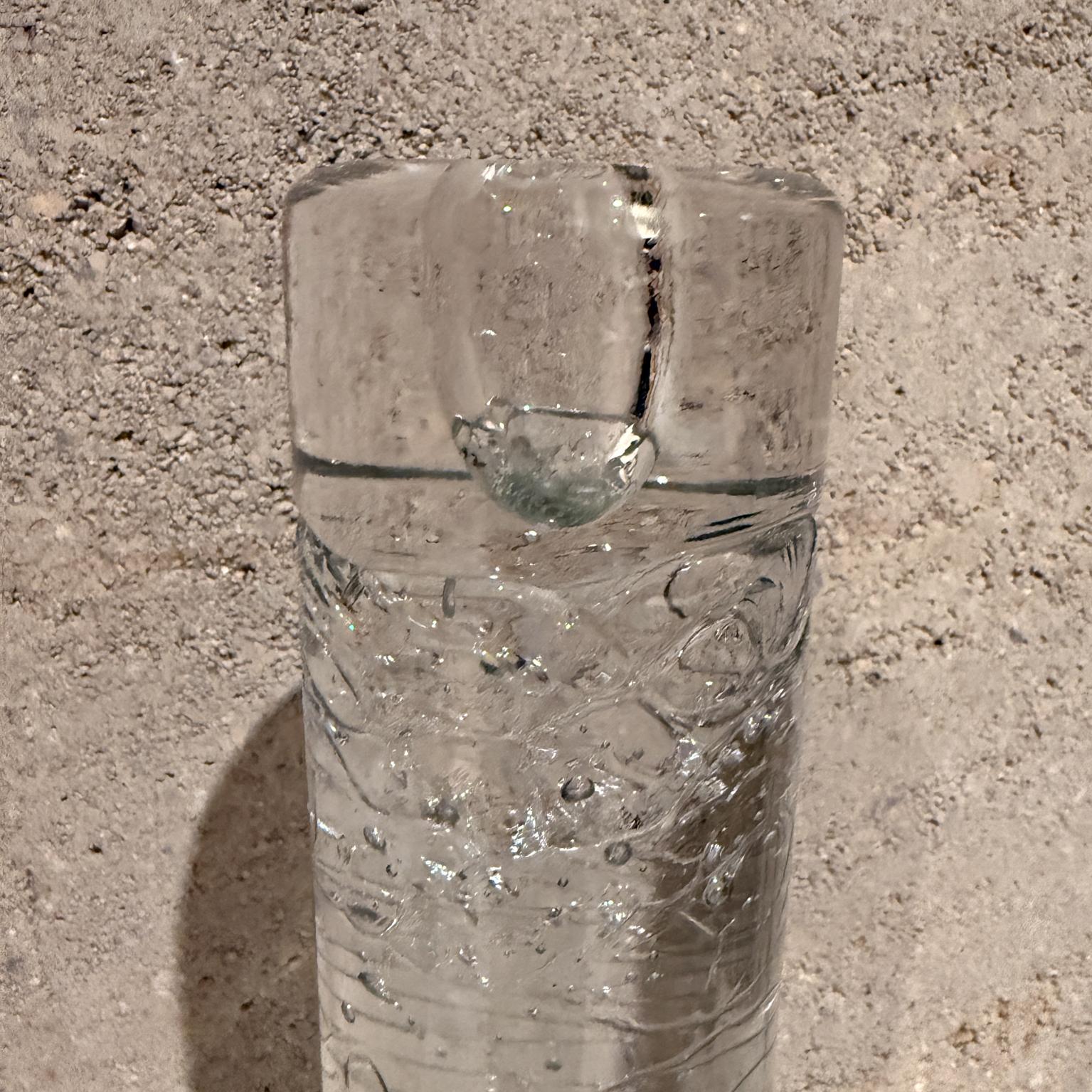 Portacandele anni '70 Arkipelago Round Ice Glass Timo Sarpaneva Iittala Finlandia in vendita 8