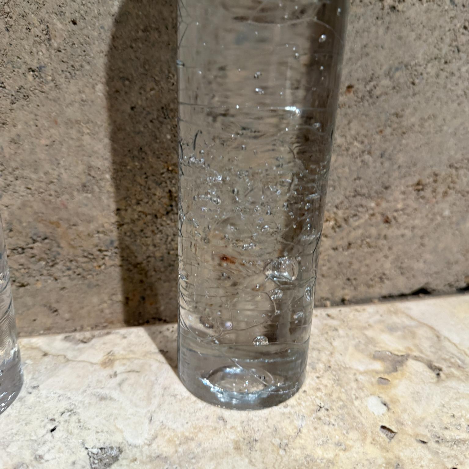 Portacandele anni '70 Arkipelago Round Ice Glass Timo Sarpaneva Iittala Finlandia in vendita 9
