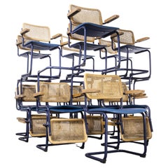 1970's Cantilever Frame Cane Backed Dining Chair, Various Quantities Available