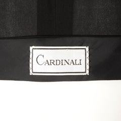 1970s Cardinali Vintage Sheer Black Silk Palazzo Pants