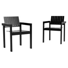 1970s Carl Hansen & Son Wooden Armchairs, a Pair
