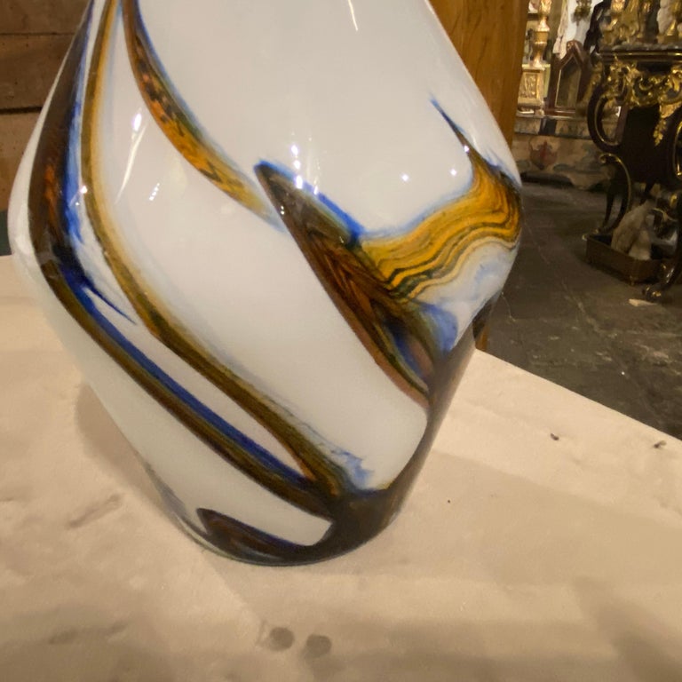 20th Century 1970s Carlo Moretti Style Mid-Century Modern Murano Glass Jug For Sale