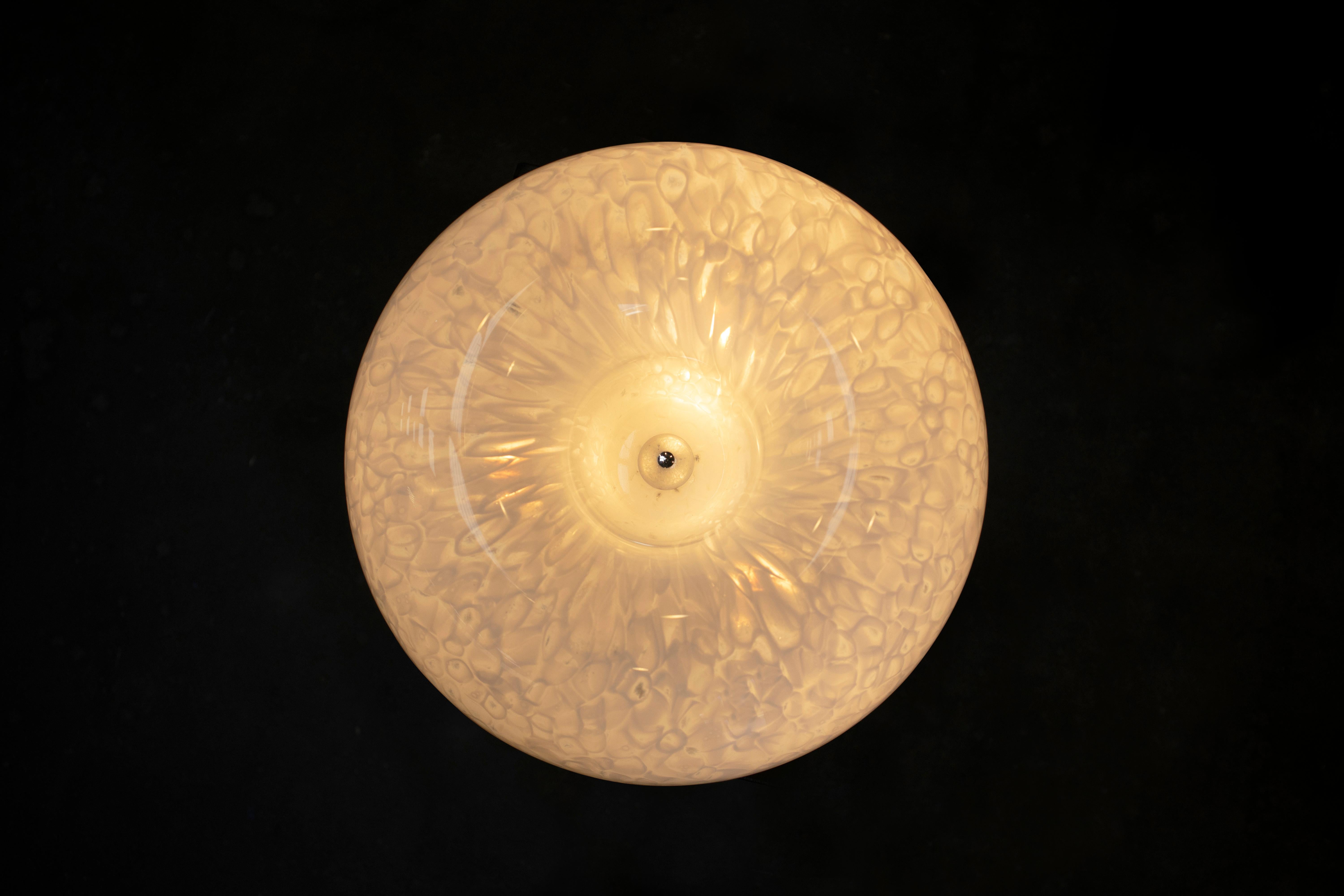 20th Century 1970s Carlo Nason Murano Glass Mushroom Floor Lamp / Table Lamp