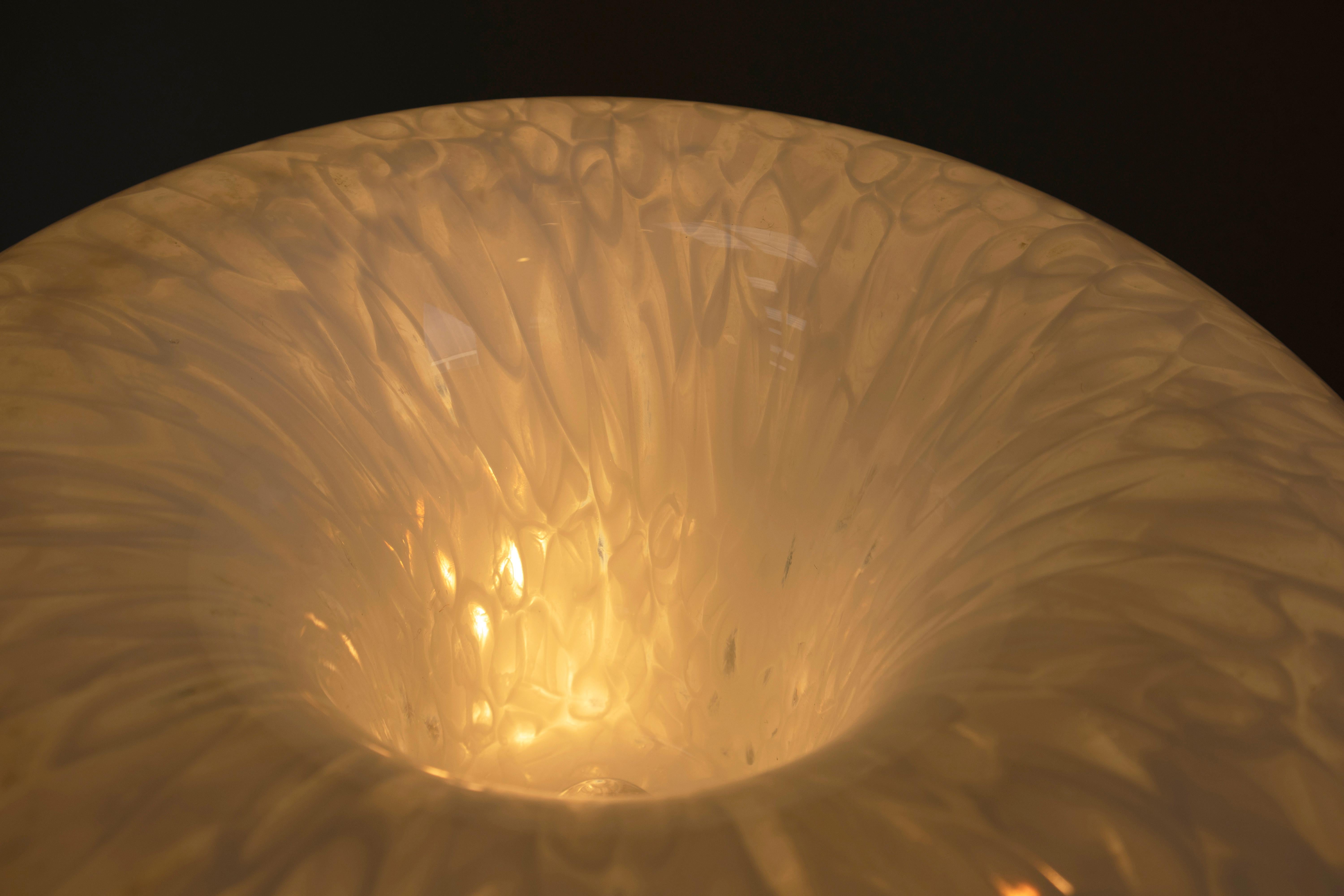 1970s Carlo Nason Murano Glass Mushroom Floor Lamp / Table Lamp 1