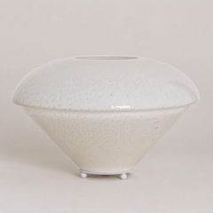 Lampada da tavolo anni '70 in stile Carlo Nason, in vetro di Murano bianco A. Silver
