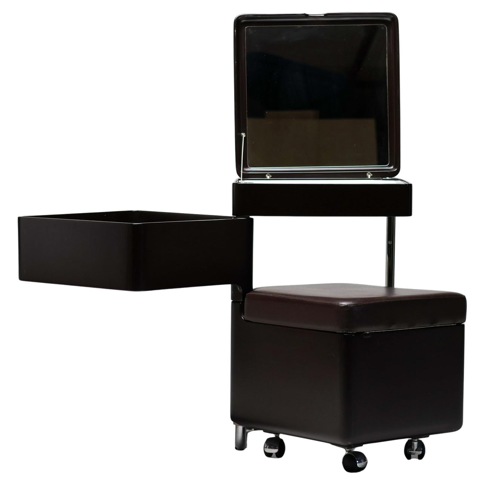 Meuble-lavabo brun foncé Carlo Urbinati des années 1970 - Elegance moderne italienne en vente