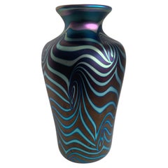 Vaso Lustre Art Glass di Carlson degli anni '70