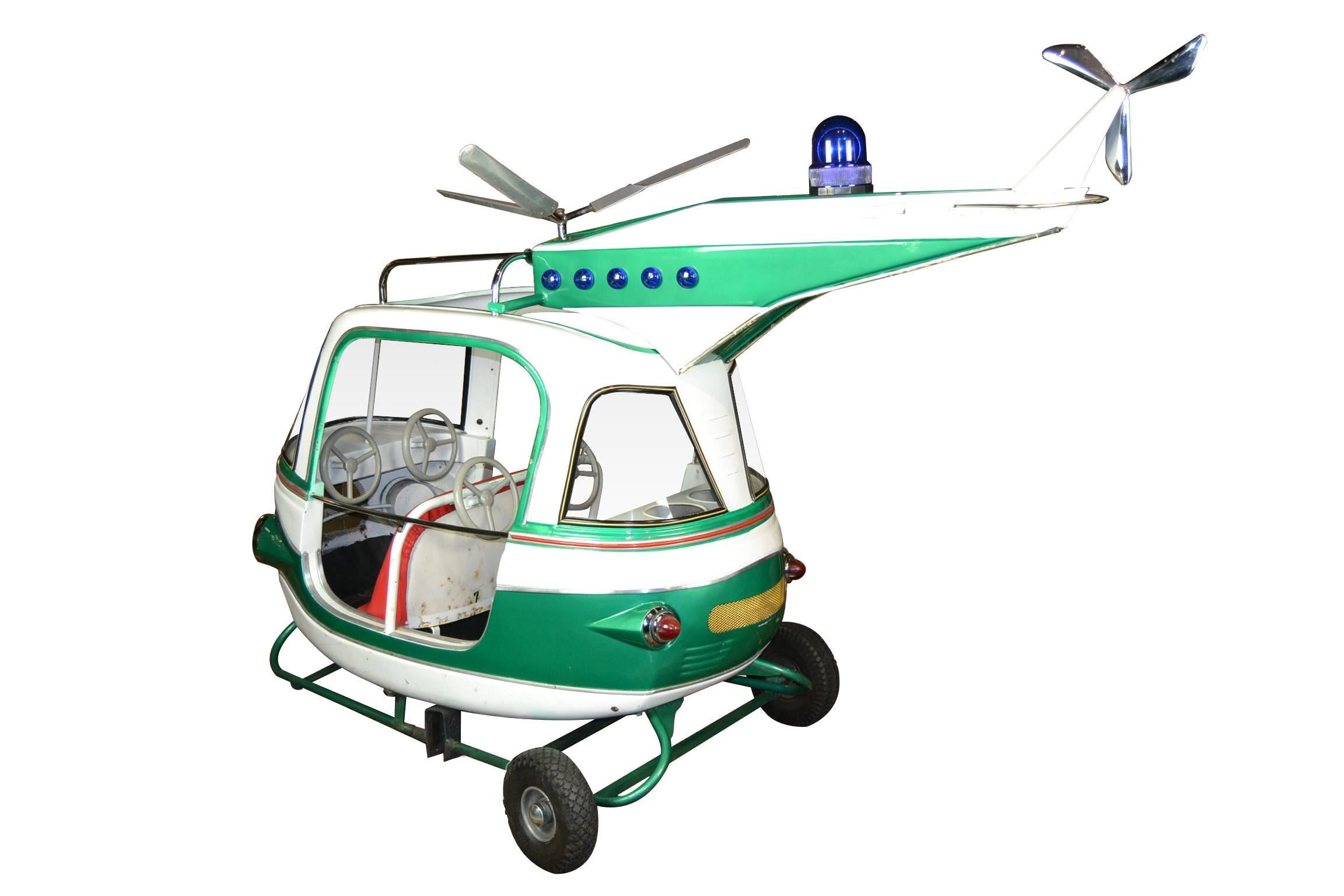 1970s Carousel Helicopter L' Autopède, Begium In Excellent Condition In Antwerp, BE