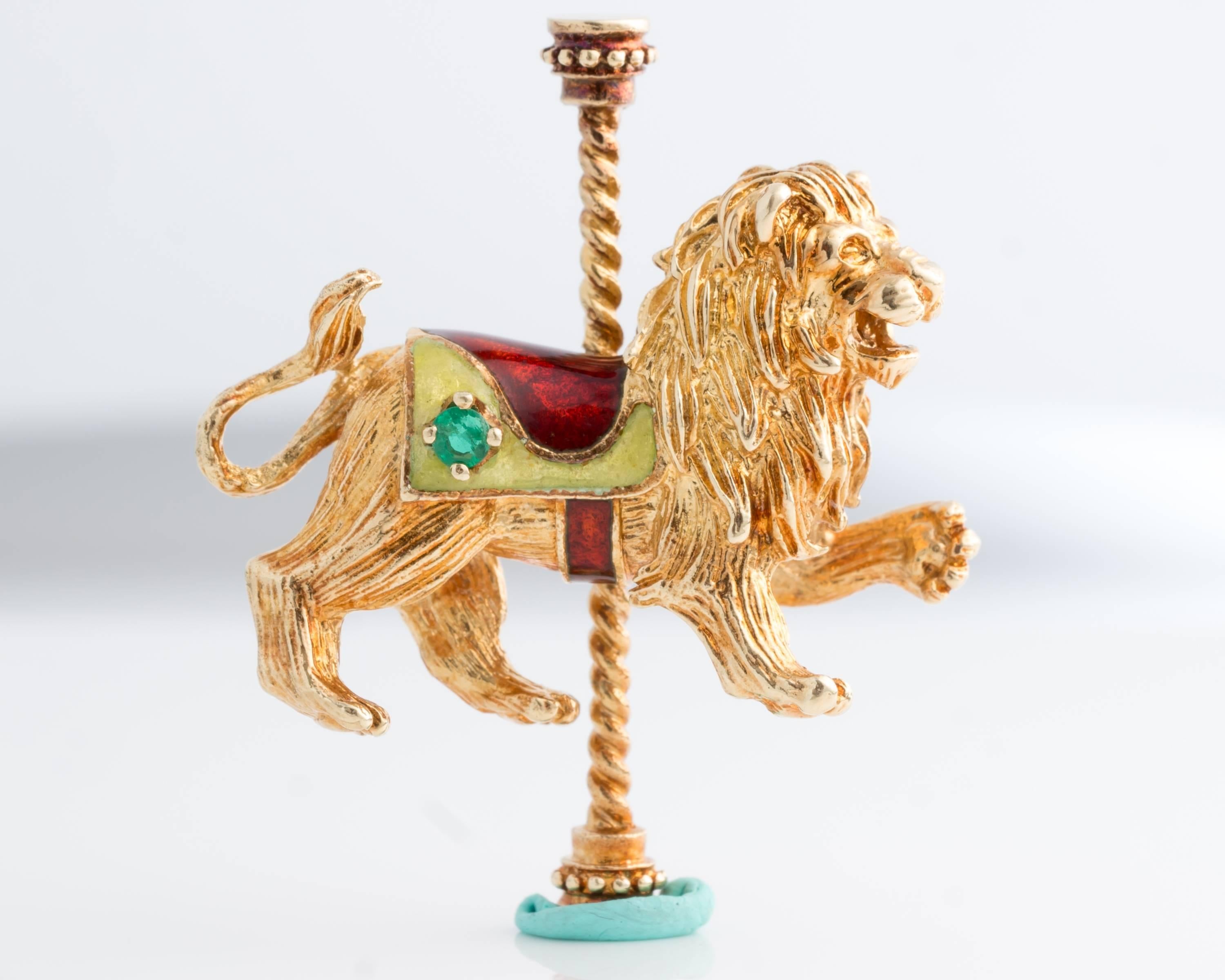 lion carousel