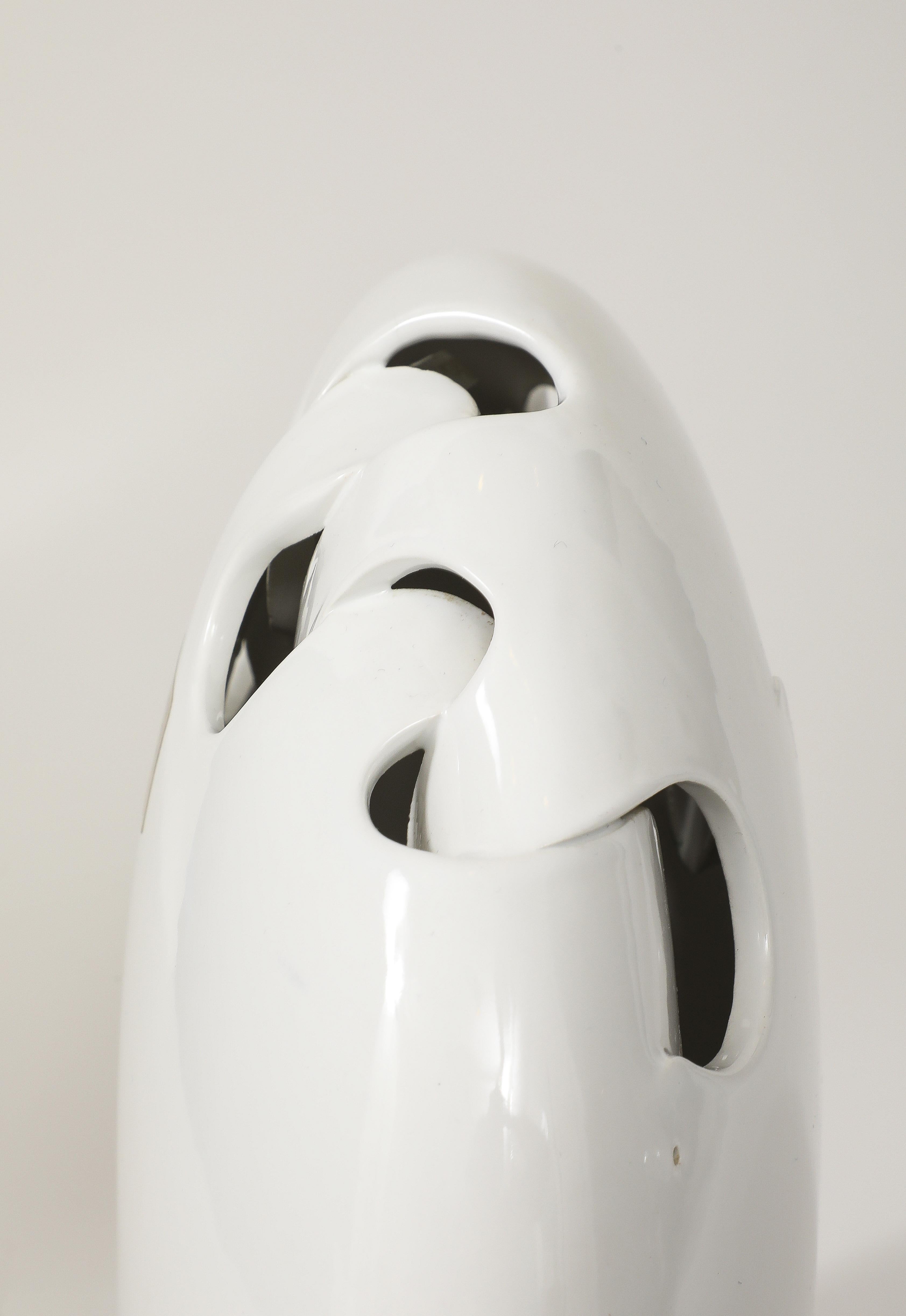 Vase en porcelaine italienne Carpie pour Raymor des années 1970 en vente 3