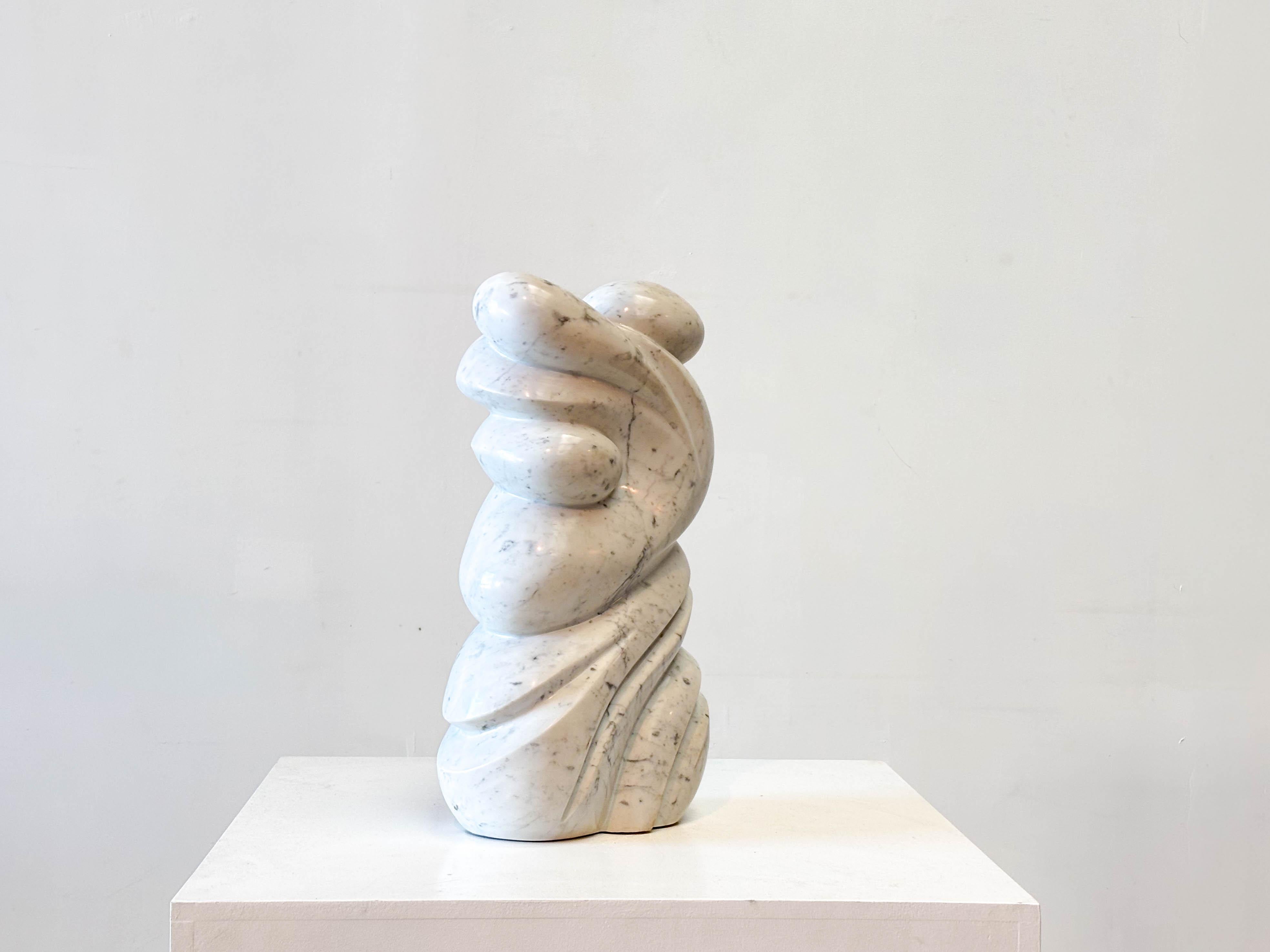1970's carrara marble Belgian sculpture
