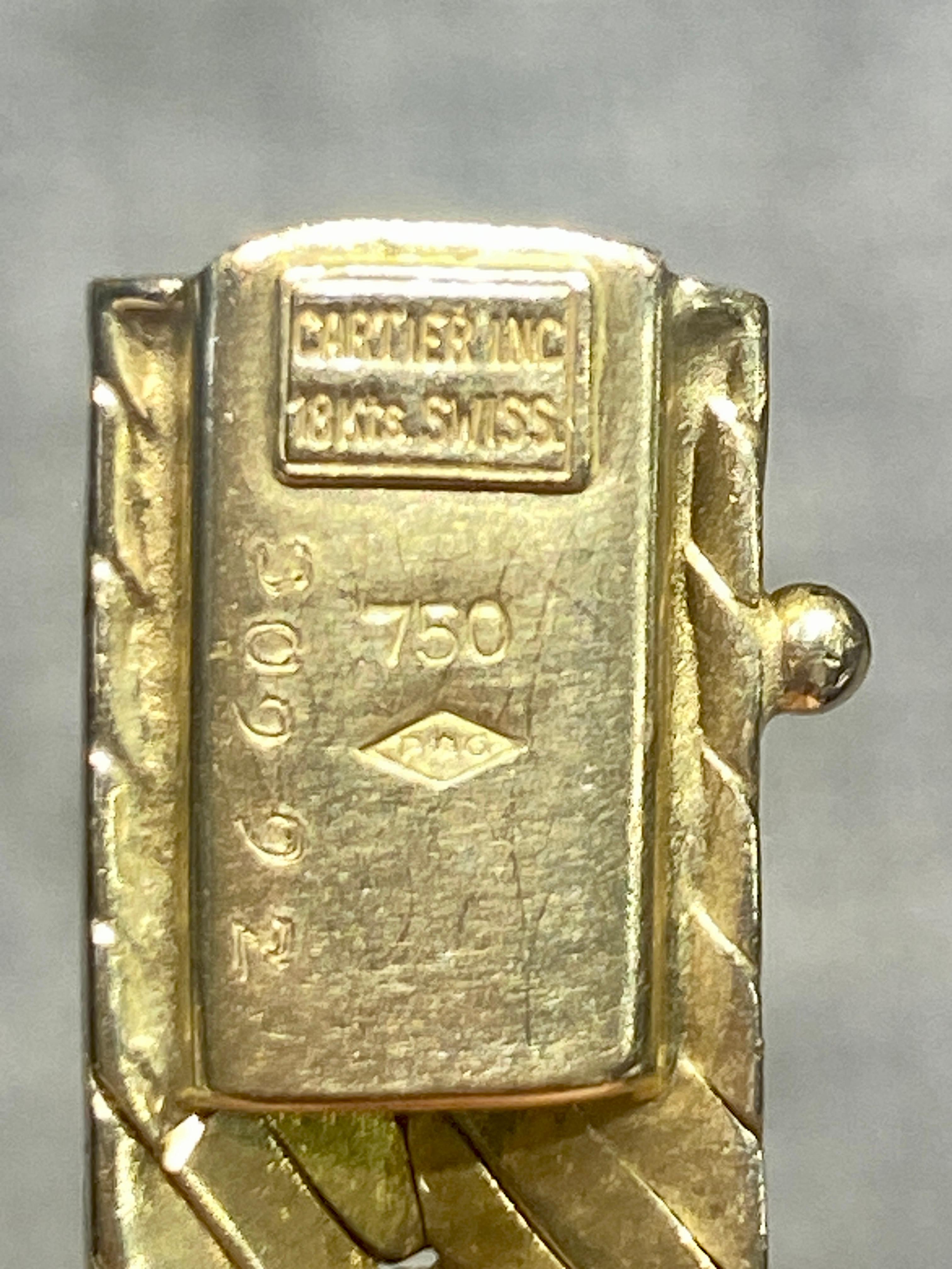 De las mujeres Gargantilla de oro de 18 quilates Cartier de los años 70 en venta