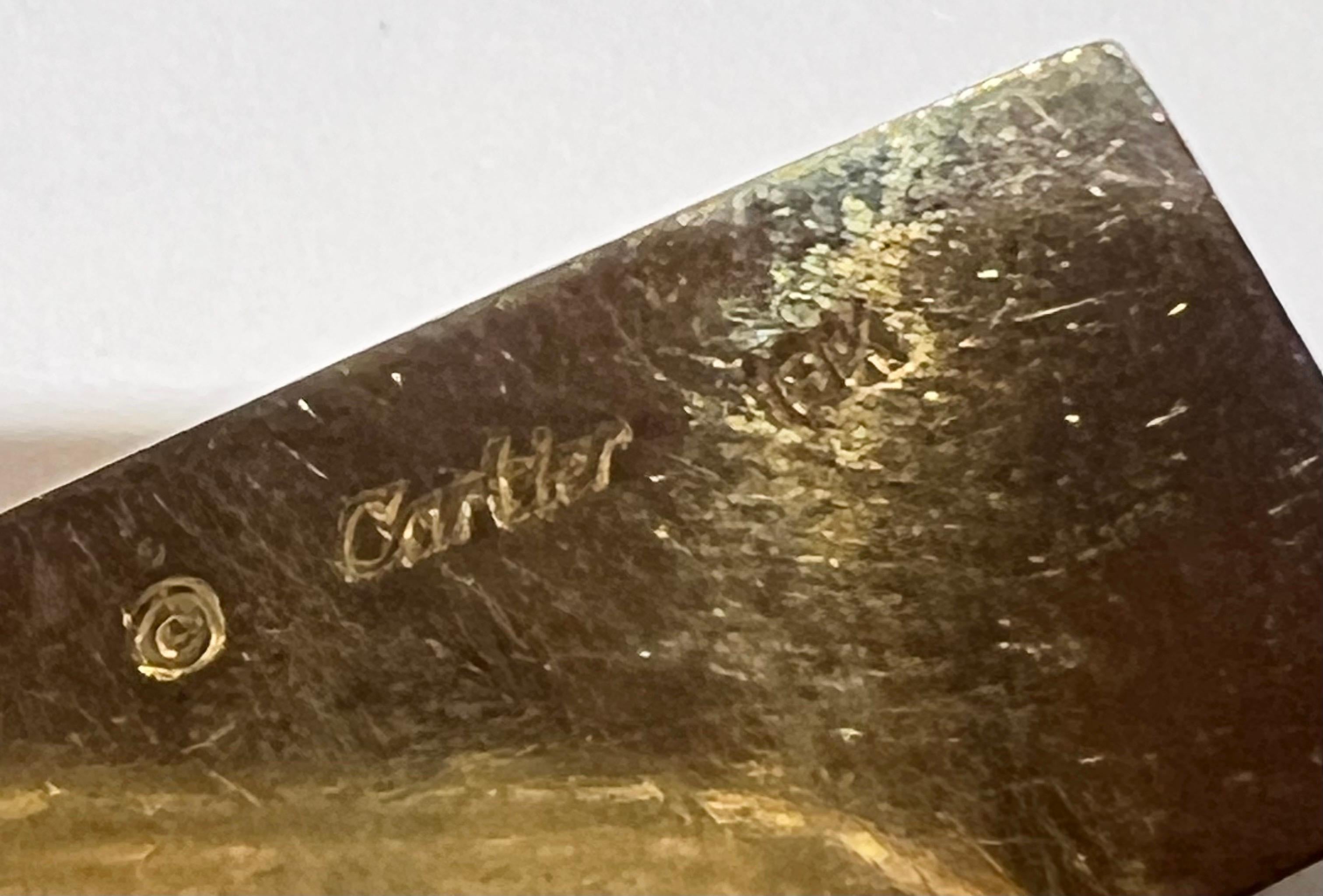 Women's or Men's 1970s Cartier 18k Yellow Gold One Ounce Ingot Pendant For Sale