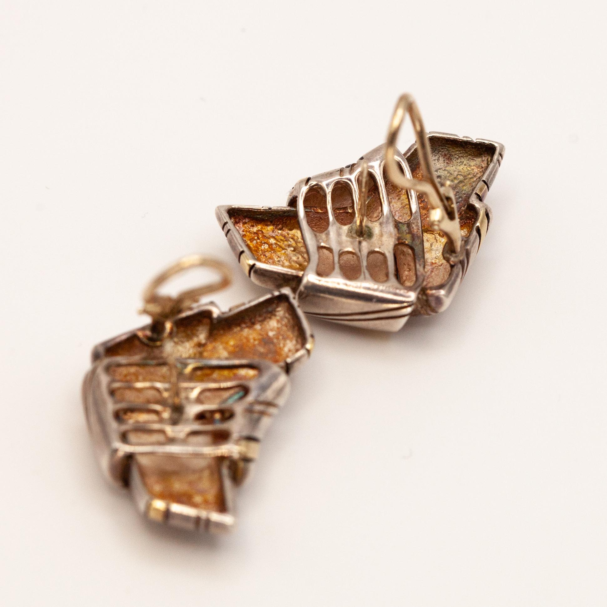 1970s CARTIER 18K Yellow Gold Sterling Knotted Ribbon Earrings 8