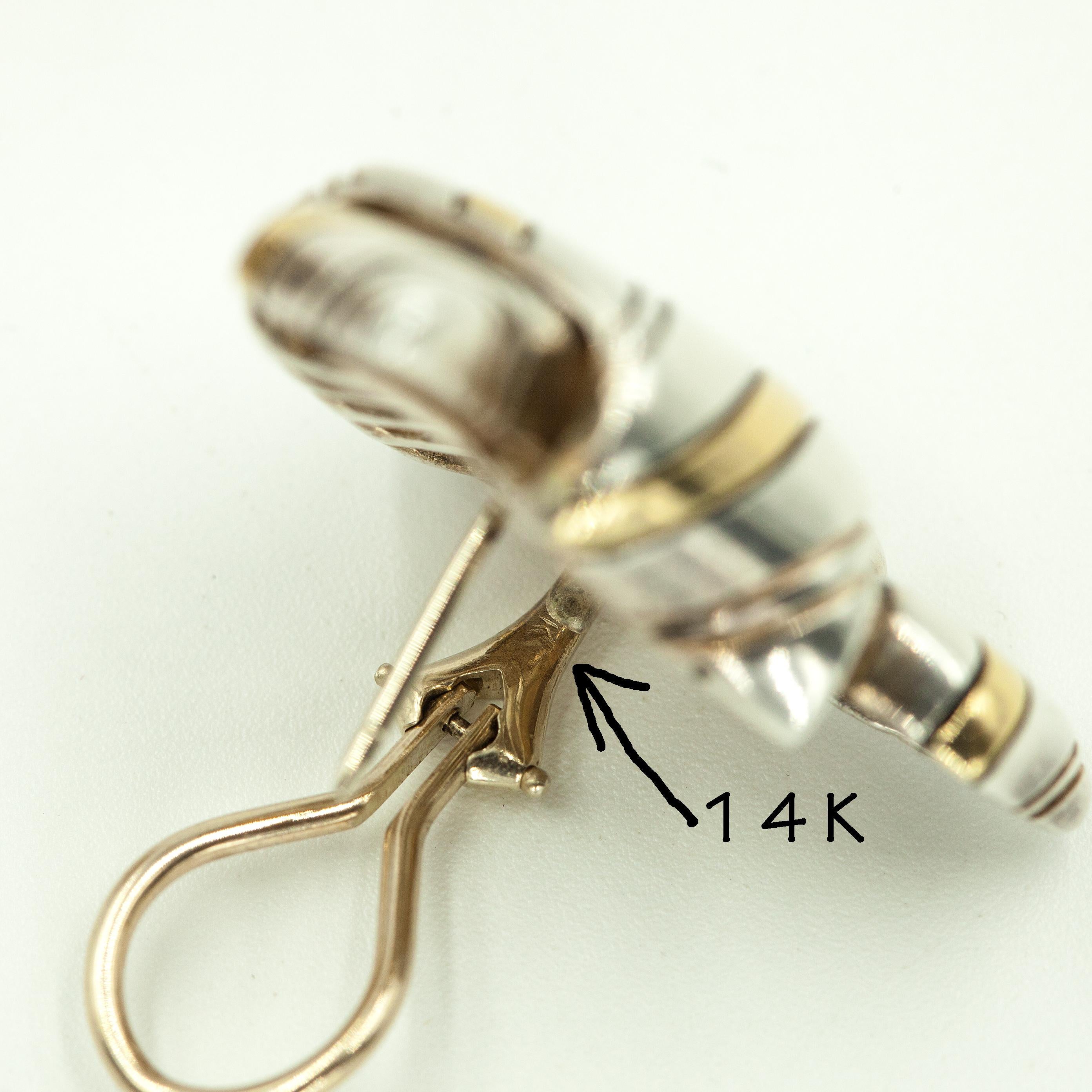 1970s CARTIER 18K Yellow Gold Sterling Knotted Ribbon Earrings 11