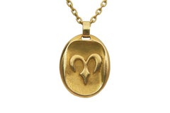 Georges Lenfant for Cartier Yellow Gold Aries Zodiac Pendant, c. 1970