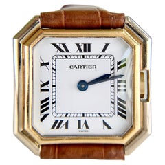 1970's Cartier Ceinture Mechanical Wind 18k Two Tone Gold Ladies Watch