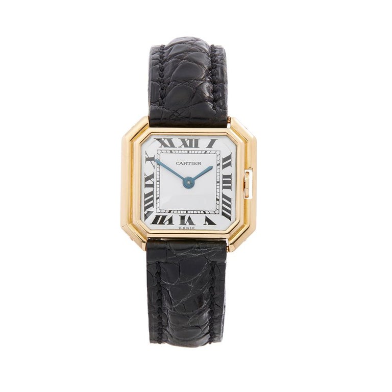 1970's Cartier Ceinture Yellow Gold Wristwatch at 1stDibs
