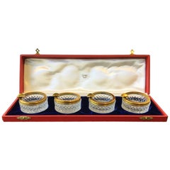 1970er Cartier Kristall-Aschenbecher-Set