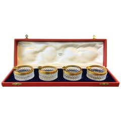 Vintage 1970s Cartier Crystal  Ashtray Set