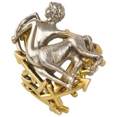 1970s Cartier, Gold Sagittarius Ring