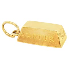 1970's Cartier One-Half Ounce 18KYG Gold Bar Vintage Charm