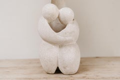1970s Carved Stone Lamp