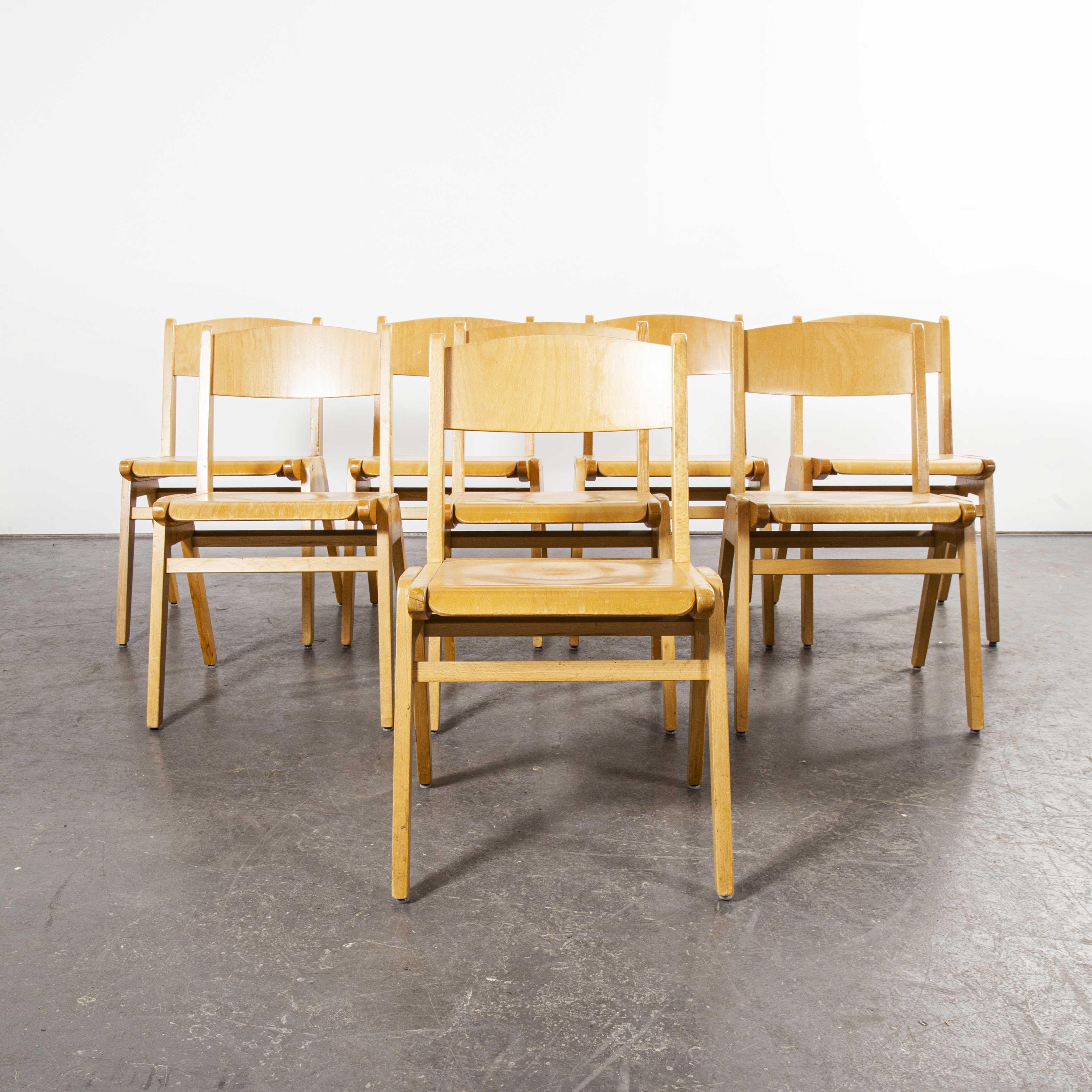 1970s Casala Stacking Dining Chair, Set of Eight 2