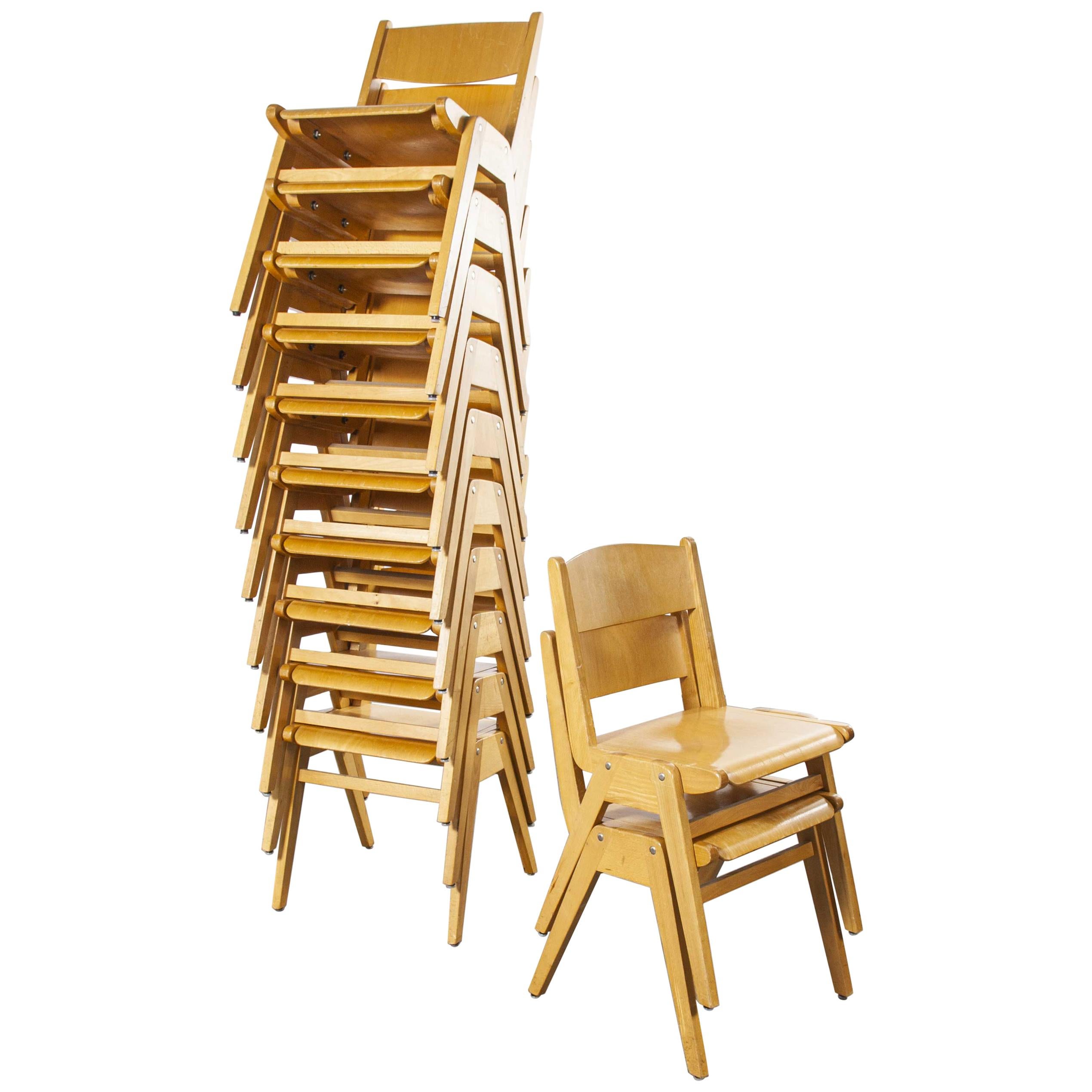 1970s Casala Stacking Dining Chair, Set of Twelve