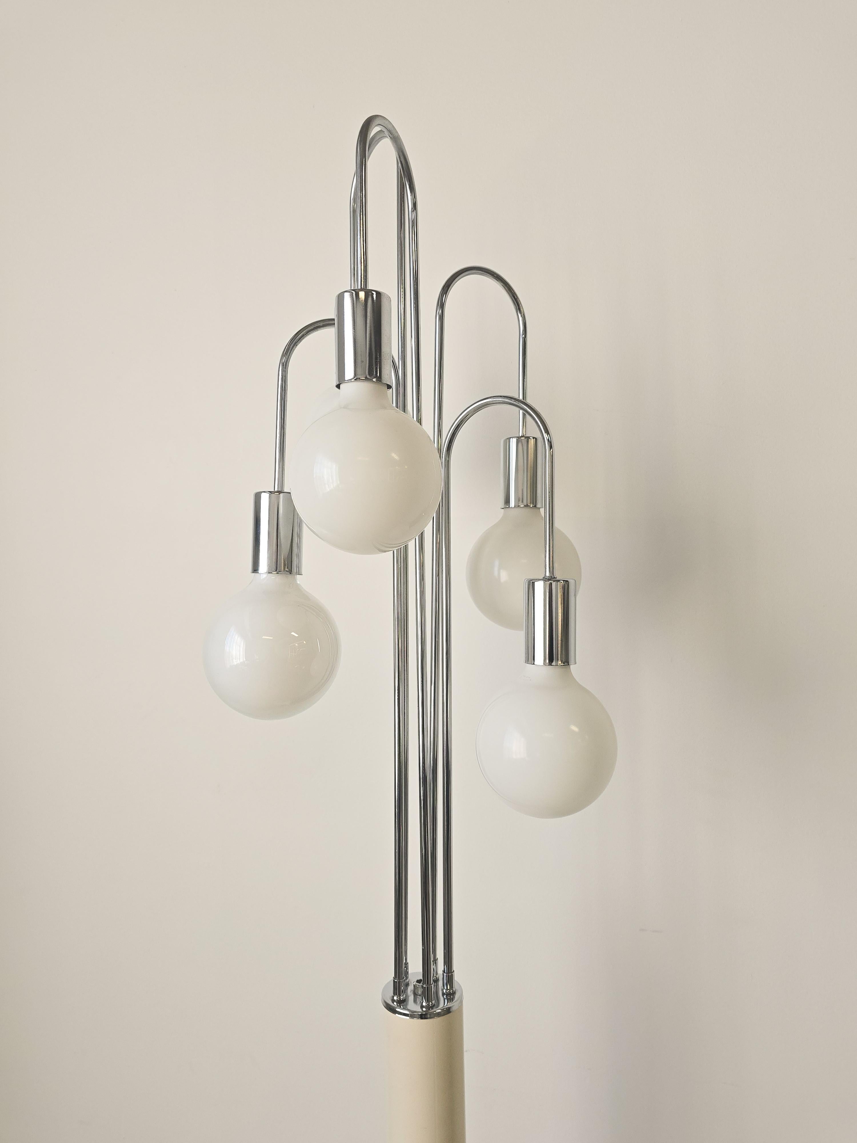 1970s Cascading Chrome Waterfall Floor Lamp 4