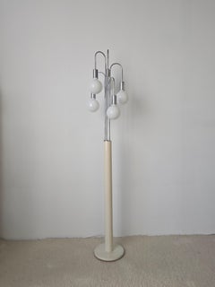 1970s Cascading Chrome Waterfall Floor Lamp