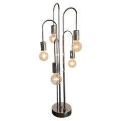 1970s Cascading Chrome Waterfall Large Table Lamp Attr Sonneman