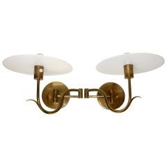  Casella Brass Swing arm Petal Wall Lamp Sconces