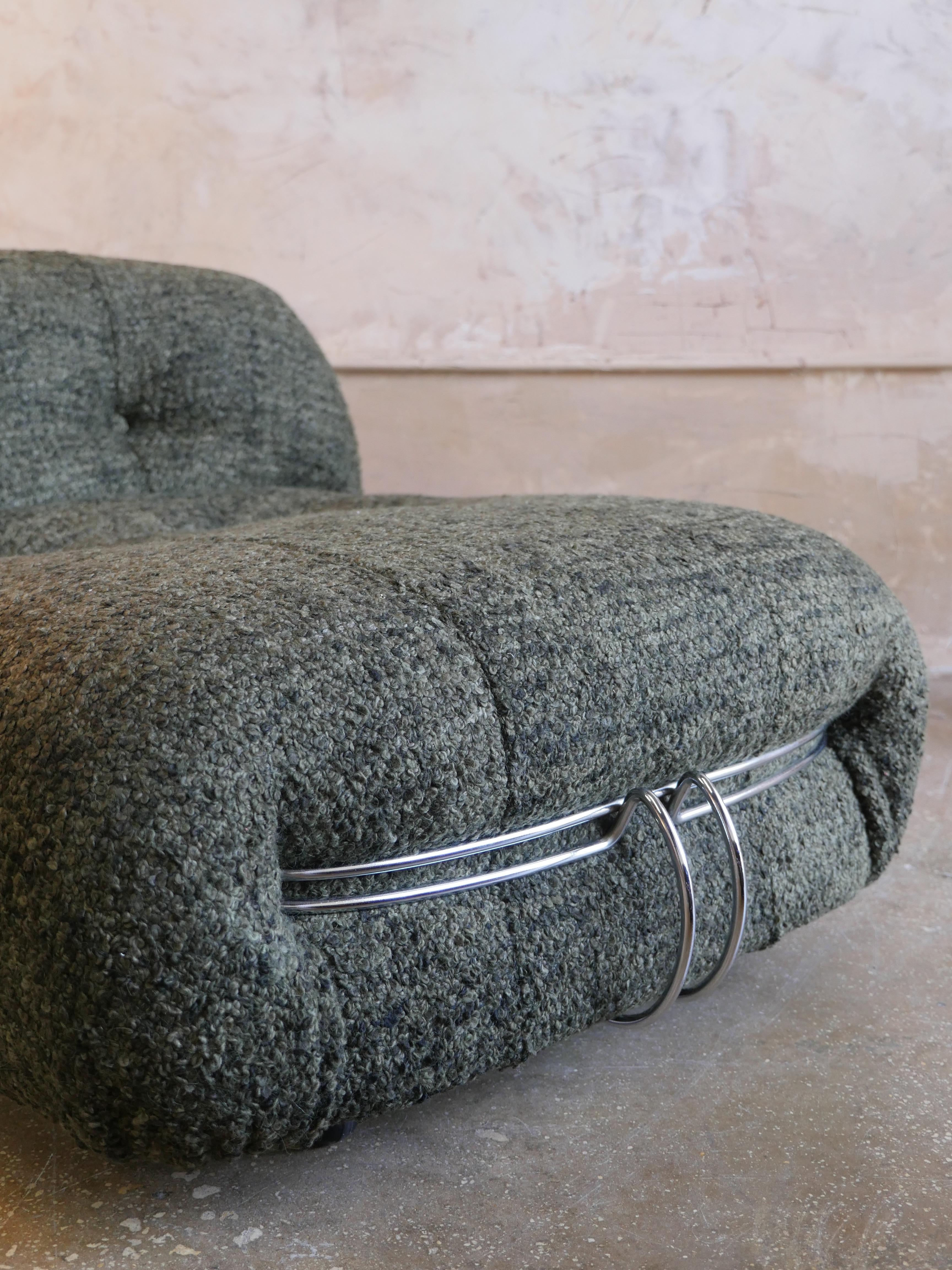 1970s Cassina Soriana Chaise Lounge Chair by Afra and Tobia Scarpa  For Sale 3