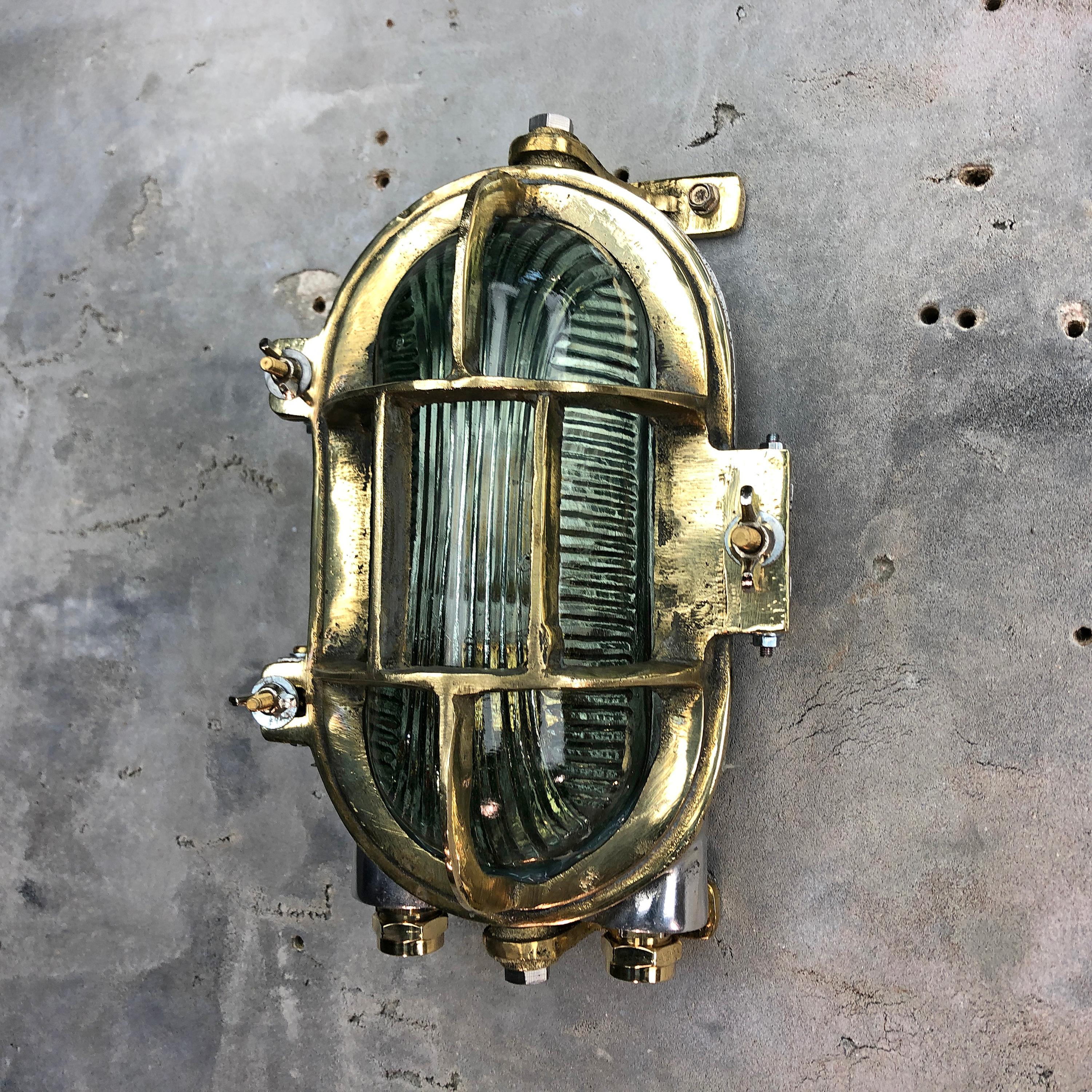1970s Cast Brass and Aluminium Wall Light with Prismatic Glass and Tilt Function 12