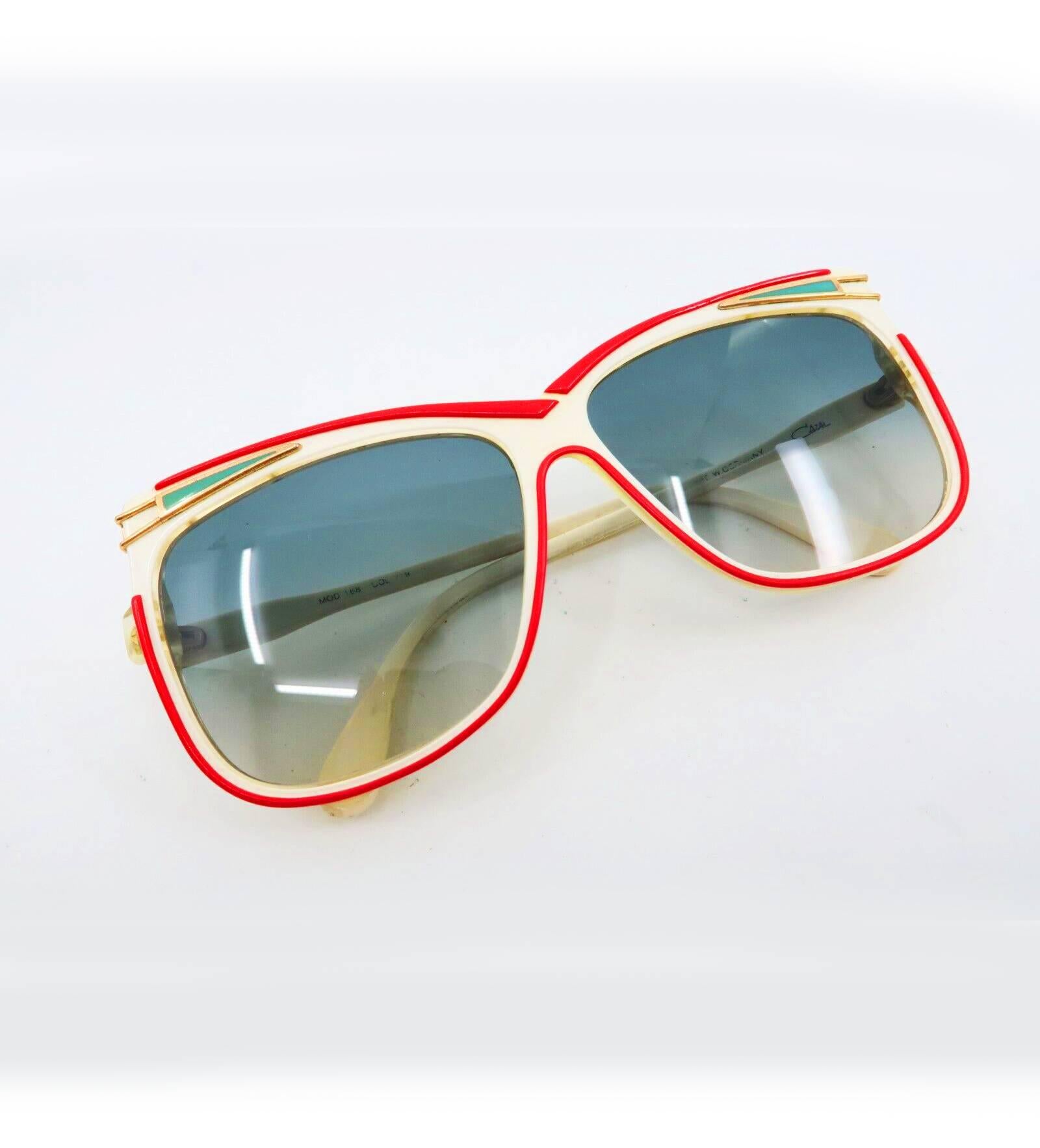 Gray 1970s Cazal Cat-Eye Oversized Sunglasses For Sale