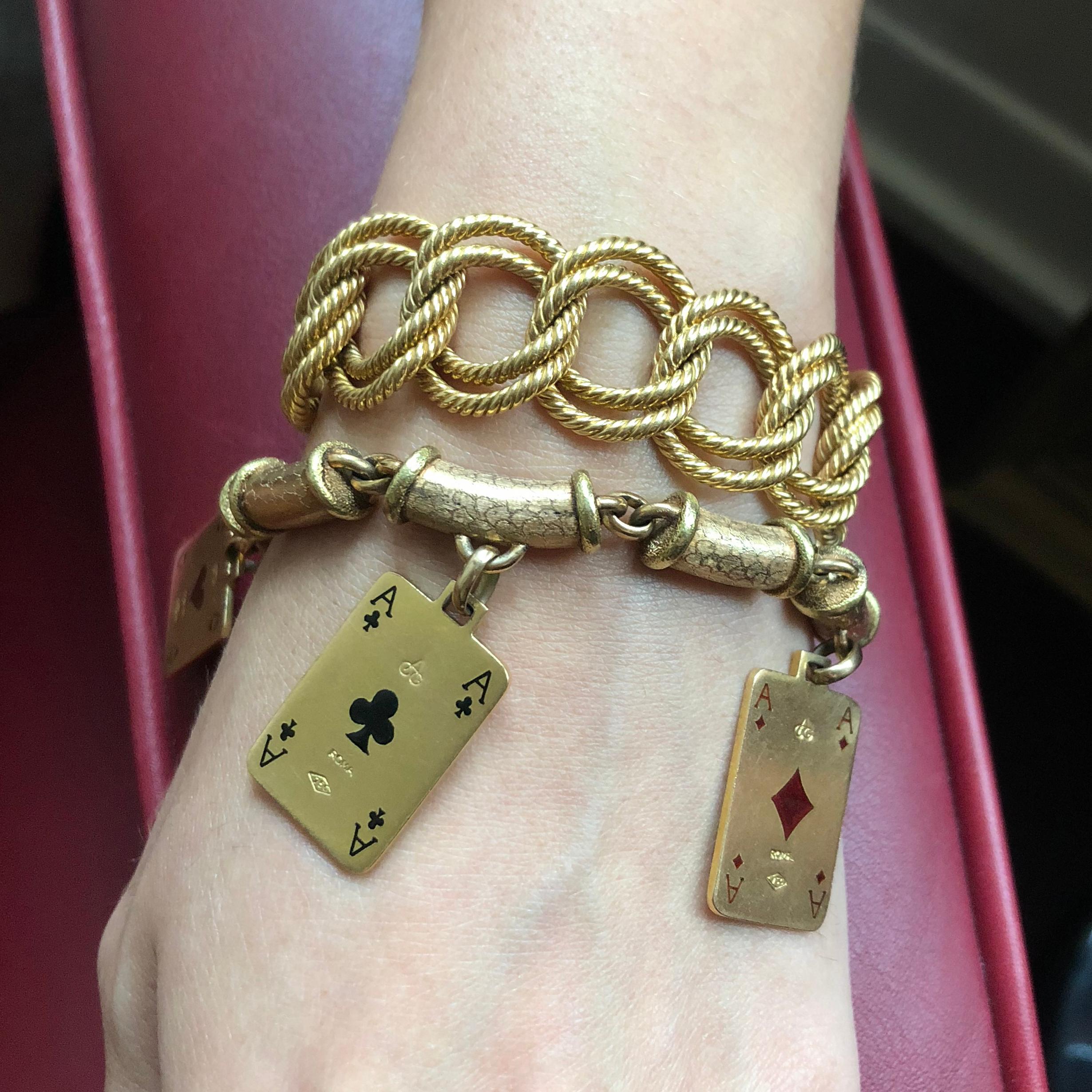 playing card bracelet