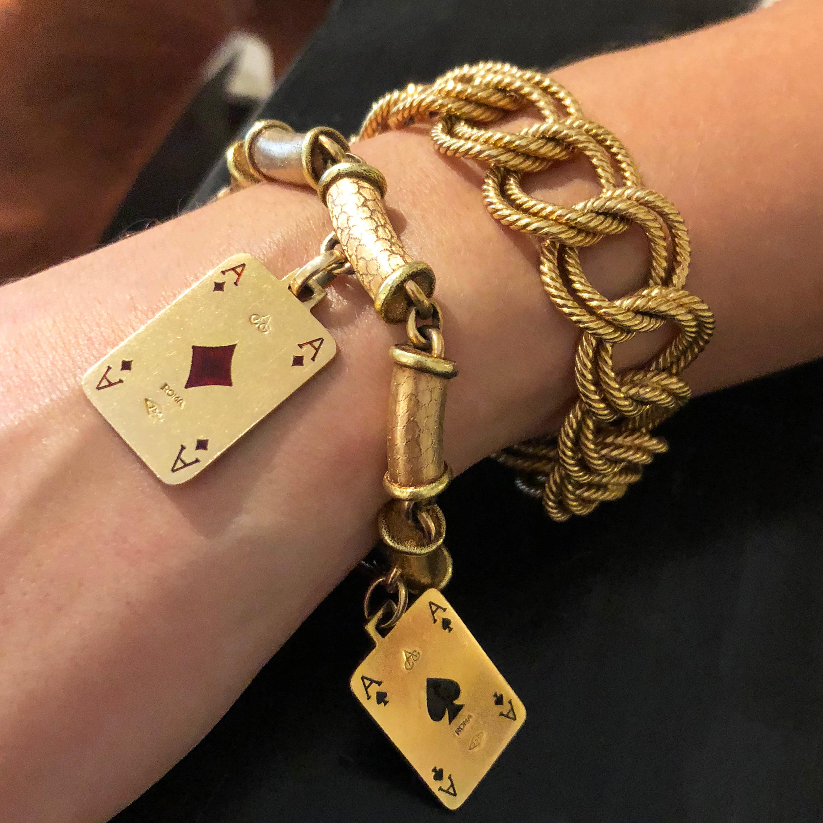playing cards bracelet