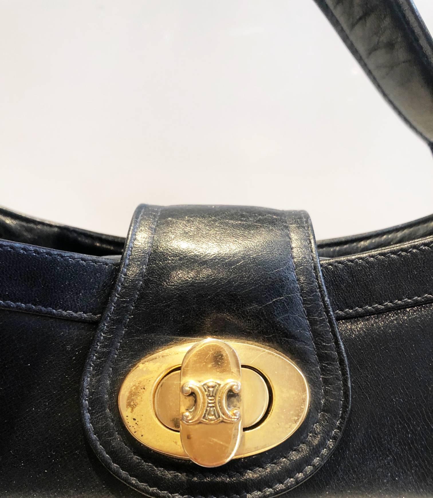 Women's 1970s Celine Paris Multi Color Tote Leather Bag